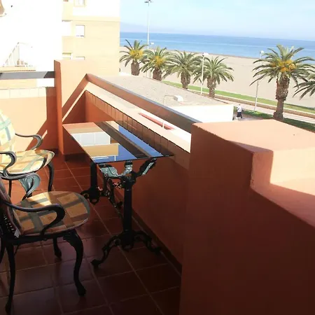 Apartamento En Primera Linea De Playa, Con Vistas A La Playa Y Con Wifi Roquetas de Mar Exterior foto